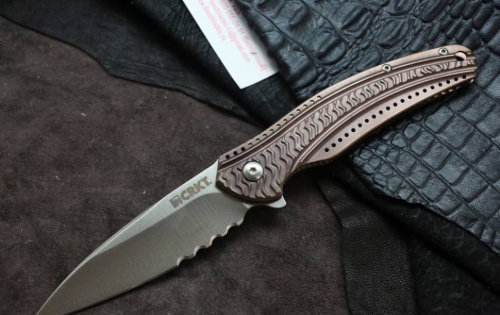 Складной нож CRKT Ripple Bronze Combo фото 4