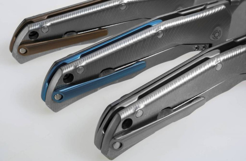 Складной нож Lion Steel T.R.E. Blue Titanium фото 12